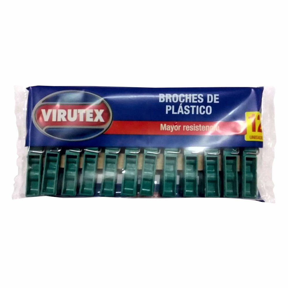 PINZAS PLASTICAS VIRUTEX P/ ROPA