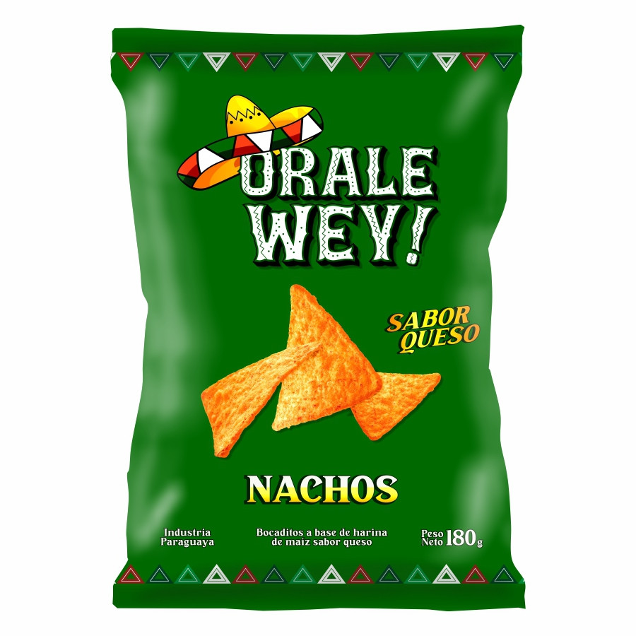 ORALE WEY NACHOS SABOR QUESO 180GRS