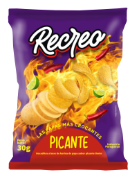 RECREO PAPAS SABOR PICANTE 30G